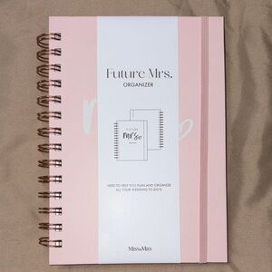Future Mrs. Organizer Notebook - Pink with Rose Gold Coil